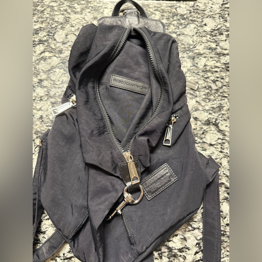 Rebecca Minkoff Black Nylon Backpack (Used Like New)